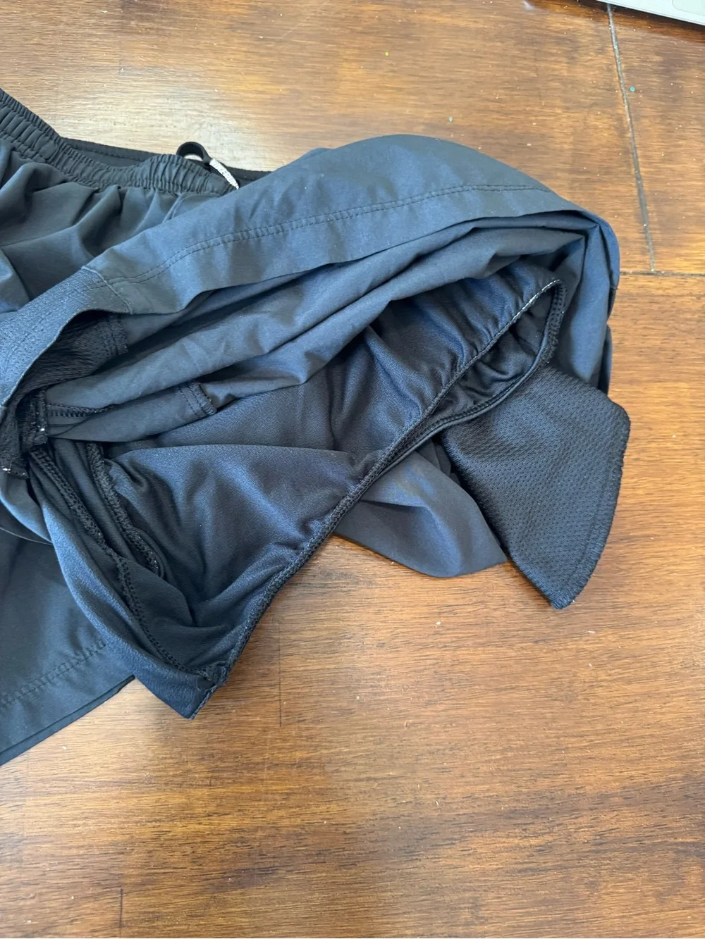 Nike DRI-FIT Size XL Womens Black Stretch Waist Lined Pocket Running Shorts